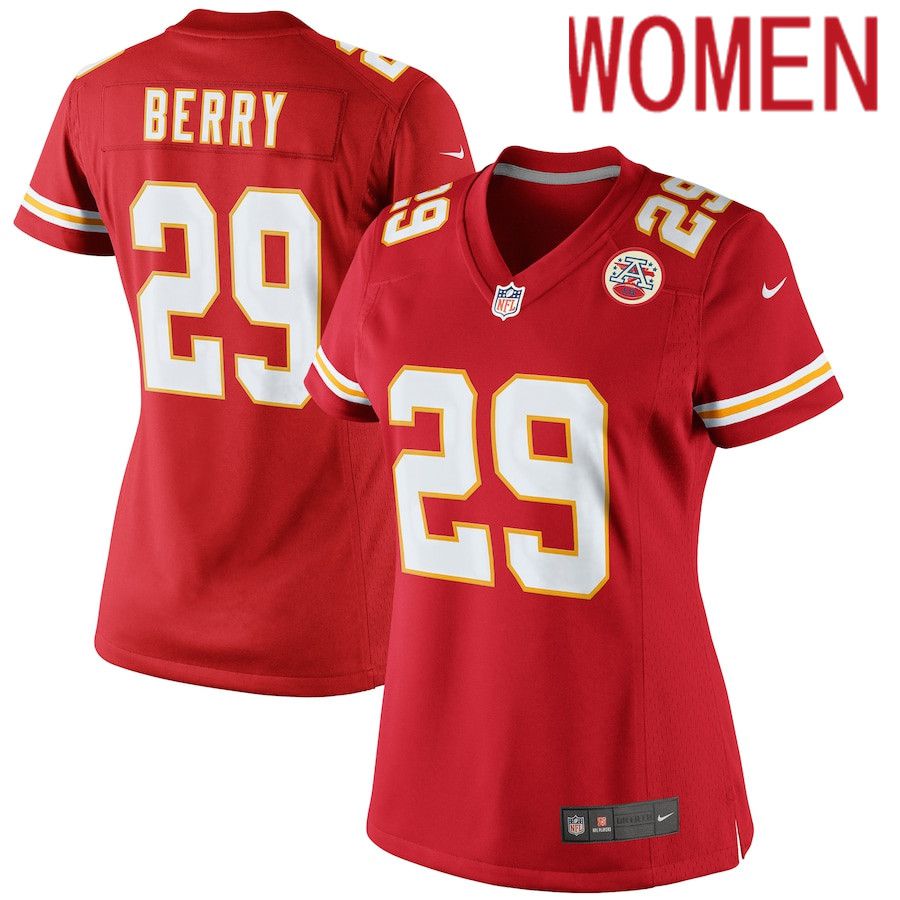 Women Kansas City Chiefs #29 Eric Berry Nike Red Limited NFL Jersey->women nfl jersey->Women Jersey